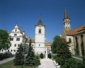 Slovakian Prints: St. James church and Town Hall