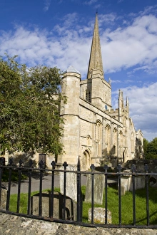 Burford Prints: St. John the Baptist Church, Burford, Oxfordshire, Cotswolds, England, United Kingdom