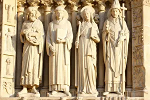 Images Dated 12th May 2008: St. John the Baptist, St.-Etienne, Ste. Genevieve and Pope St