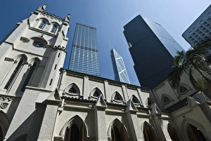 Anglican Church Prints: St. Johns Cathedral dating from 1850, the oldest Anglican church in East Asia