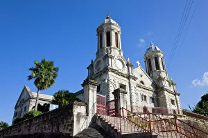 Antigua Prints: St. Johns Cathedral, St. Johns, Antigua, Leeward Islands, West Indies
