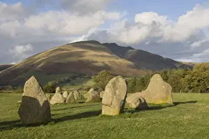 Stones Prints: St. Johns in the Vale and the Helvellyn Range from Castlerigg Stone Circle