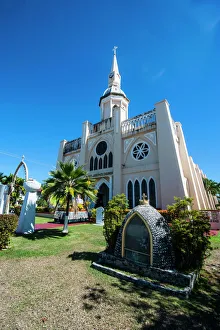 St. Josephs church in Inarajan, Guam, US Territory, Central Pacific, Pacific
