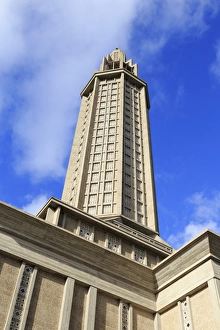 Normandie Prints: St. Josephs Church, Le Havre, Normandy, France, Europe