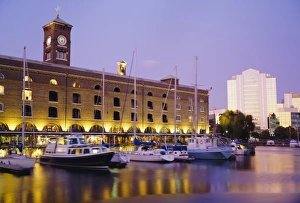 St Katherines Dock in the evening, London, England, UK