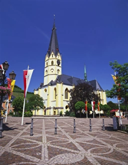 Flagpole Prints: St. Laurentius Church, Bad Neuenahr-Ahrweiler, Germany