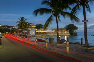 St. Lawrence Gap at dusk, Christ Church, Barbados, West Indies, Caribbean, Central