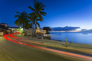 St. Lawrence Gap at dusk, Christ Church, Barbados, West Indies, Caribbean, Central