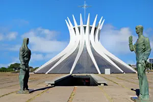 Brasilia Prints: St. Luke and St. John the Evangelists statues by Alfredo Ceschiatti