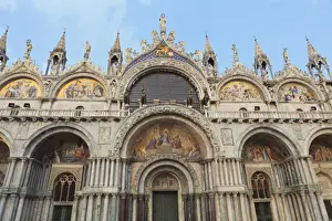 Venetian Prints: St. Marks Basilica, Venice, UNESCO World Heritage Site, Veneto, Italy, Europe