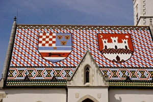 St. Marks church on the Market Square, Government Quarter, Upper Town, Zagreb, Croatia