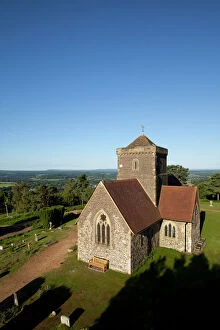 Surrey Collection: St. Marthas church, St. Marthas Hill, Surrey Hills, North Downs Way, near Guildford