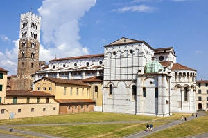 Lucca Prints: St. Martins Cathedral (Duomo di San Martino), Lucca, Tuscany, Italy, Europe
