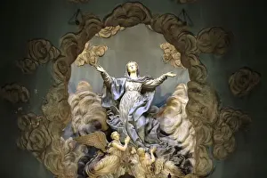 Saints Prints: St. Marys Assumption, Sainte-Marie des Batignolles church, Paris, France, Europe