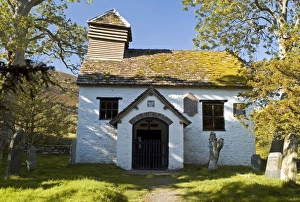Chapel Prints: St. Marys chapel, Capel y Ffin, Powys, Wales, United Kingdom, Europe