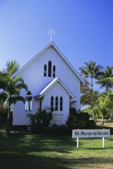 Sign Prints: St. Marys church, Port Douglas, Queensland, Australia