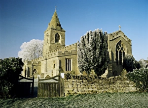 St Marys Prints: St. Marys church, one of the Stodden churches, Yelden (Yielden) village