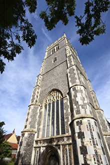 Wood Bridge Prints: St. Marys Church Tower, Woodbridge, Suffolk, England, United Kingdom, Europe