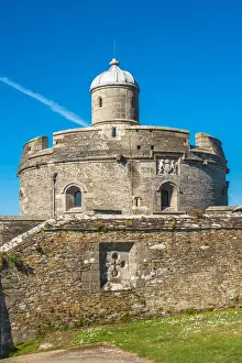 Meteorological Prints: St. Mawes Castle, an artillery fort constructed by Henry VIII near Falmouth, Cornwall