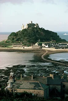Cornwall Prints: St. Michaels Mount, Cornwall, England, United Kingdom, Europe