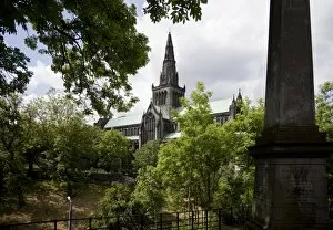 St. Mungos Cathedral from southeast, Glasgow, Scotland, United Kingdom, Europe