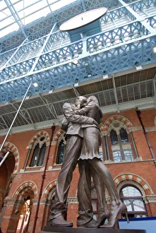 Railway Stations Prints: St. Pancras International Train Station, London, England, United Kingdom, Europe