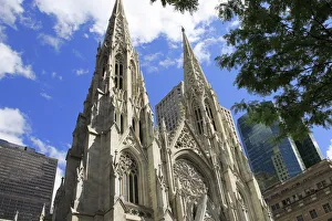 New York State Prints: St. Patricks Cathedral, 5th Avenue, Midtown, Manhattan, New York City, New York
