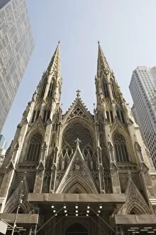 Images Dated 17th March 2009: St. Patricks Cathedral, 5th Avenue, Manhattan, New York City, New York