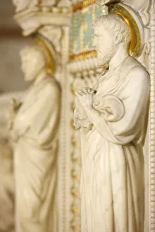 Lyon Prints: St. Paul on the altar in the crypt of Fourviere Basilica, Lyon, Rhone, France, Europe