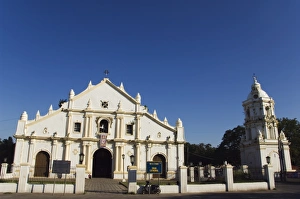 Luzon Prints: St. Pauls Cathedral dating from 1574 and tower in earthquake