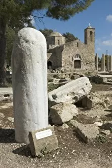St. Paul`s Pillar and Agia Kyriaki, Paphos, UNESCO World Heritage Site, Cyprus, Europe