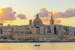 Romance Prints: St. Pauls Pro-Cathedral and The Basilica of Our Lady of Mount Carmel at Sunrise