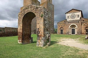 Architectural Landmark Prints: St Peter Church, Tuscania, Viterbo, Lazio, Italy, Europe