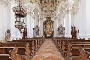 Upper Swabia Prints: St. Peter and Paul church, Steinhausen, Upper Swabian Baroque Route, Upper Swabia