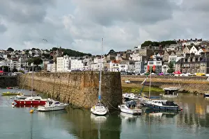 Vessels Prints: St Peter Port harbour, Guernsey Island, Bailiwick of Guernsey, United Kingdom