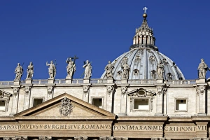 St. Peters Basilica, UNESCO World Heritage Site, Vatican City, Rome, Lazio, Italy