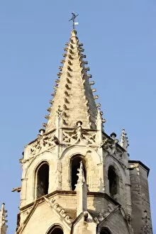 Images Dated 29th July 2009: St. Peters church spire, Avignon, Vaucluse, France, Europe