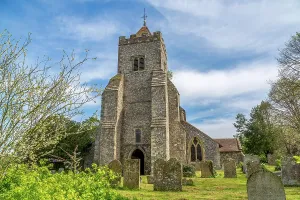 Graveyard Prints: St Peter's Church in the village of Firle