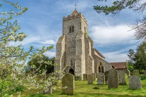 Blooms Prints: St Peter's Church in the village of Firle