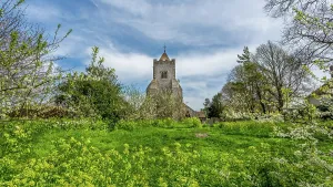 Pastoral Prints: St Peter's Church in the village of Firle