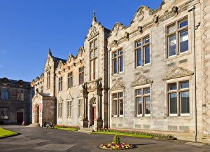 Colleges Prints: St. Salvators Hall College entrance, St