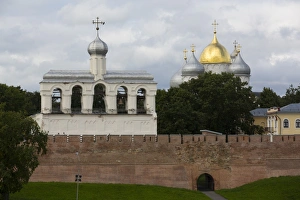 Kremlin Prints: St. Sophia Cathedral and Bell Tower, Kremlin, UNESCO World Heritage Site, Veliky Novgorod