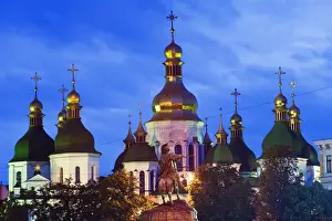 St. Sophias Cathedral, built between 1017 and 1031 with baroque style domes
