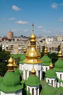 Images Dated 28th June 2008: St. Sophias Cathedral. UNESCO World Heritage Site, Kiev, Ukraine, Europe