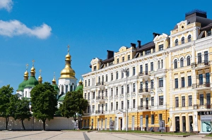 Images Dated 28th June 2008: St. Sophias Cathedral. UNESCO World Heritage Site, Kiev, Ukraine, Europe