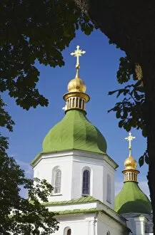Images Dated 21st July 2009: Detail of St. Sophias Cathedral, UNESCO World Heritage Site, Kiev, Ukraine, Europe