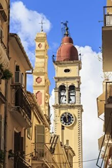Top Section Gallery: St. Spyridion Church Bell Tower, Old Town, Corfu Town, UNESCO World Heritage Site