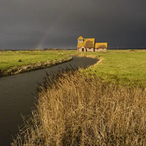 Places Of Worship Prints: St. Thomas Becket Church, Fairfield, Romney Marsh, Kent, England, United Kingdom, Europe
