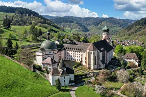 St. Trudpert Monastery, Munstertal Valley, Southern Black Forest, Baden-Wurttemberg, Germany