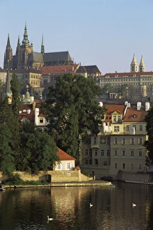 Czech Prints: St. Vitus cathedral and castle, Prague, Czech Republic, Europe
